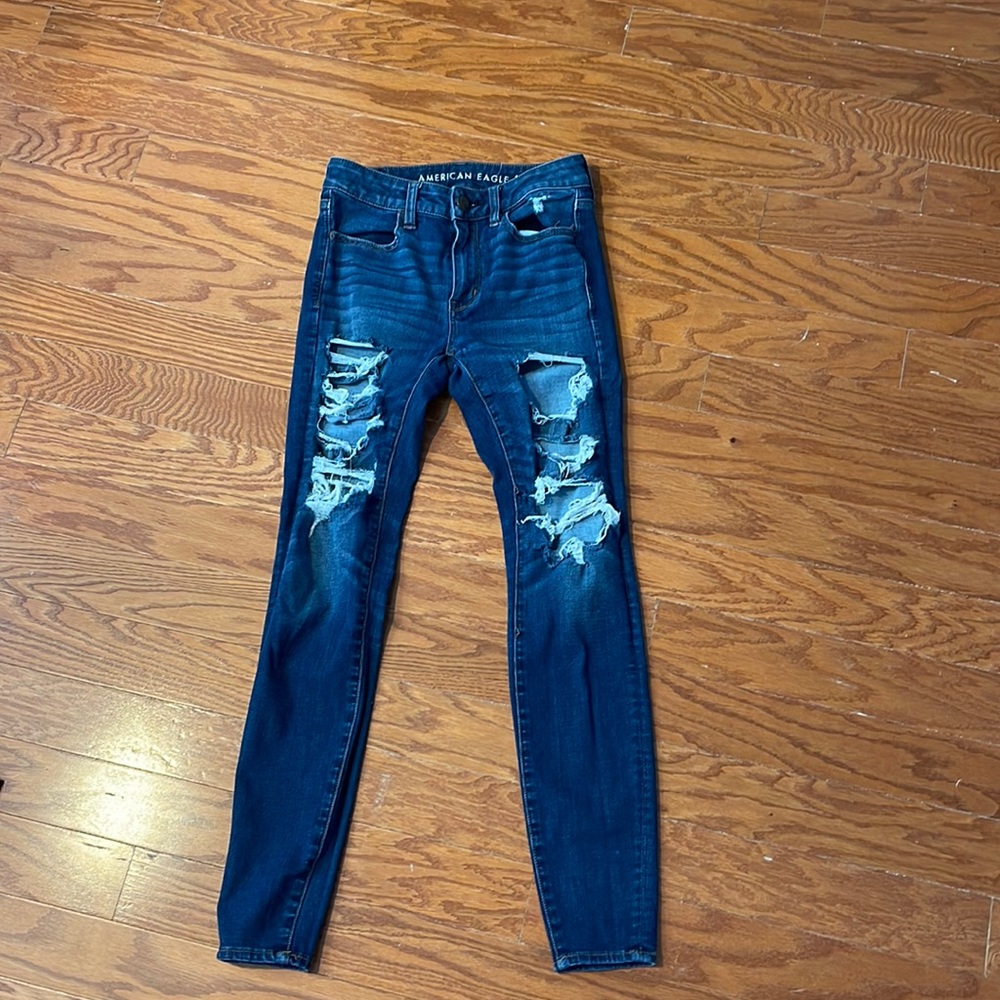 American Eagle jeans with rips